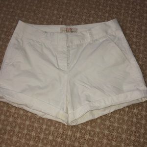 J. Crew White Chino Shorts